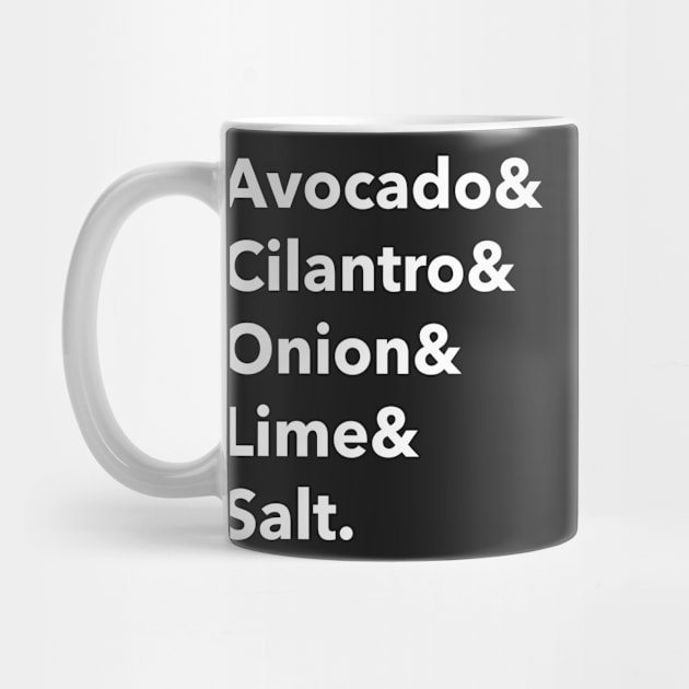 Guacamole ingredients by AllPrintsAndArt